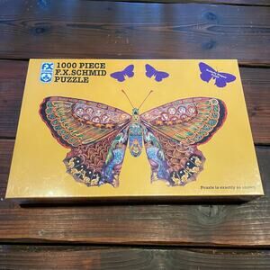 Whimsical Butterfly 1000 PC FX Schmid Jigsaw Puzzle 39.5 x 22.5” - Sealed